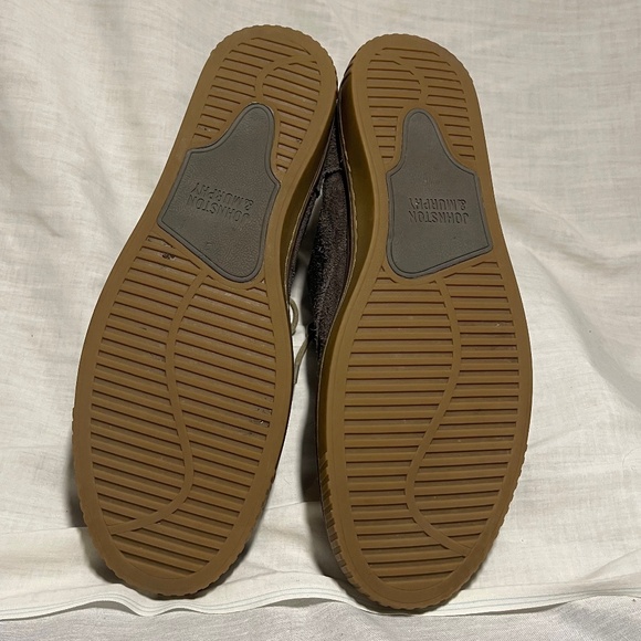 JOHNSTON & MURPHY WALLACE Grey/ Brown LEATHER CHUKKA DESERT BOOTS Men’s - Picture 4 of 6